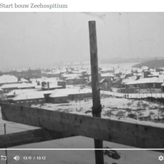 Bouw eerste Zeehospitium op Kijkduin in 1939.