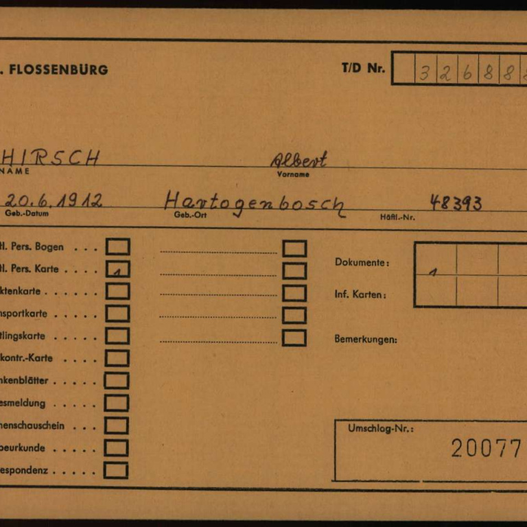 Arolsen Archives - doc 10887085 - Albert Hirsch
