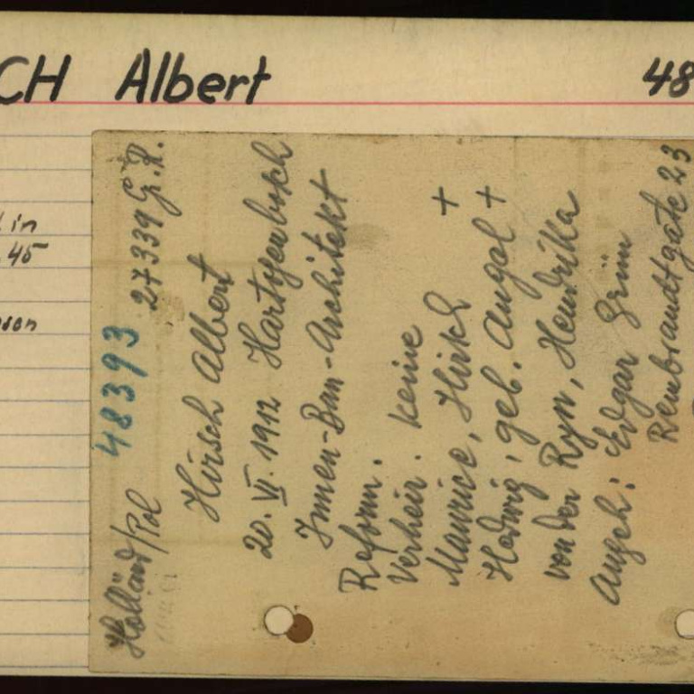 Arolsen Archives - doc 10887086 - Albert Hirsch