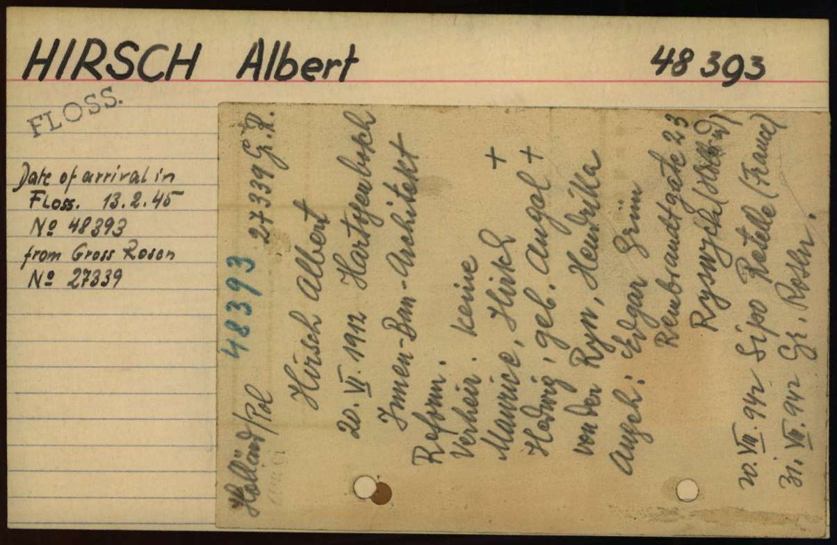 Arolsen Archives - doc 10887086 - Albert Hirsch