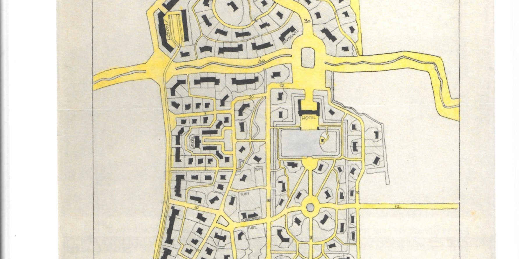 ontwerpschets Kijkduin 1919 Duiker en Bijvoet